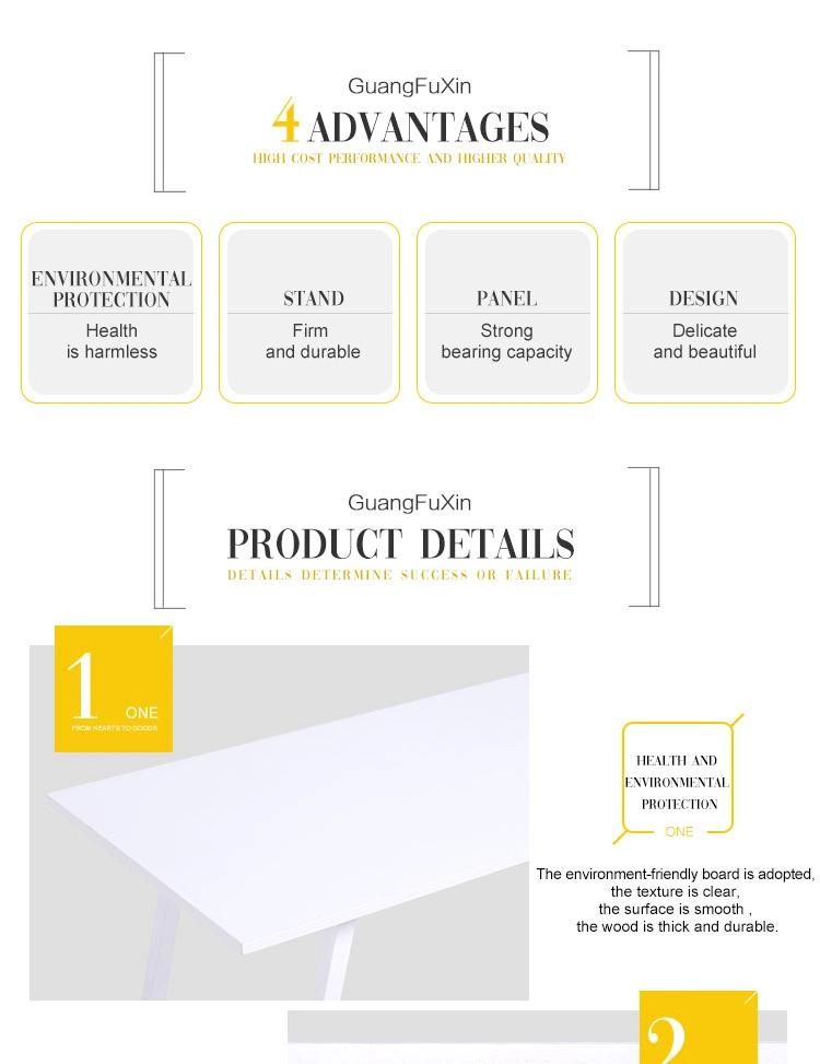 Latest Hot Sell White Modern Home Office Furniture Desk for Sale