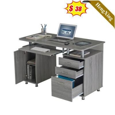 Modern Wooden Hot Sell Executive Design School Office Furniture Storage Computer Table with Drawers Cabinet