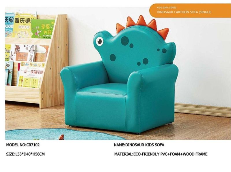 Children Furniture Kids Sofa, Living Room Baby Sofa, Leather Sofa, Day Care Center Sofa, Reading Area Kindergarten Single Sofa,