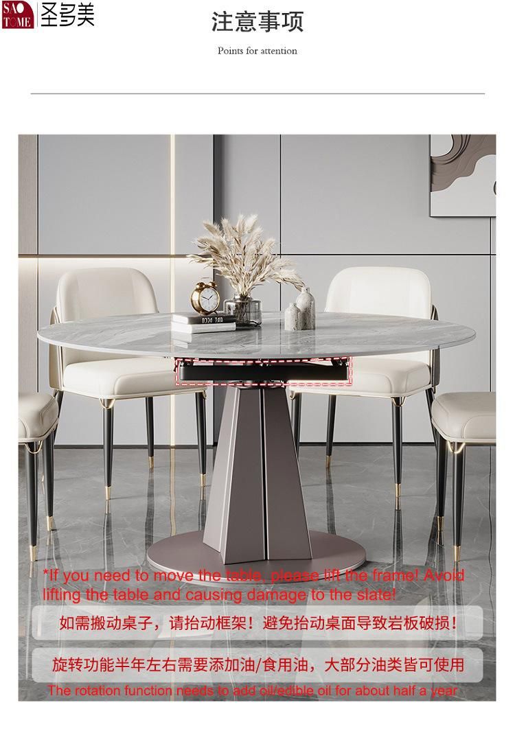 Home Furniture Adjustable Steel Frame Functional Dining Table