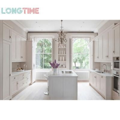 American Classic Design Custom PVC Membrane Wood White Shaker Style Modular Kitchen Cabinet