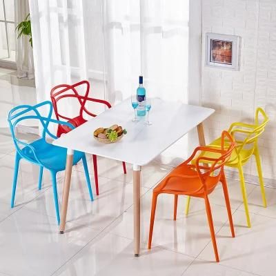 Wholesale Cheap Restaurant Modern Dinner Cafe White PP Sillas Chaise Kitchen Stackable Plastic Dining Chairs for Dining Room