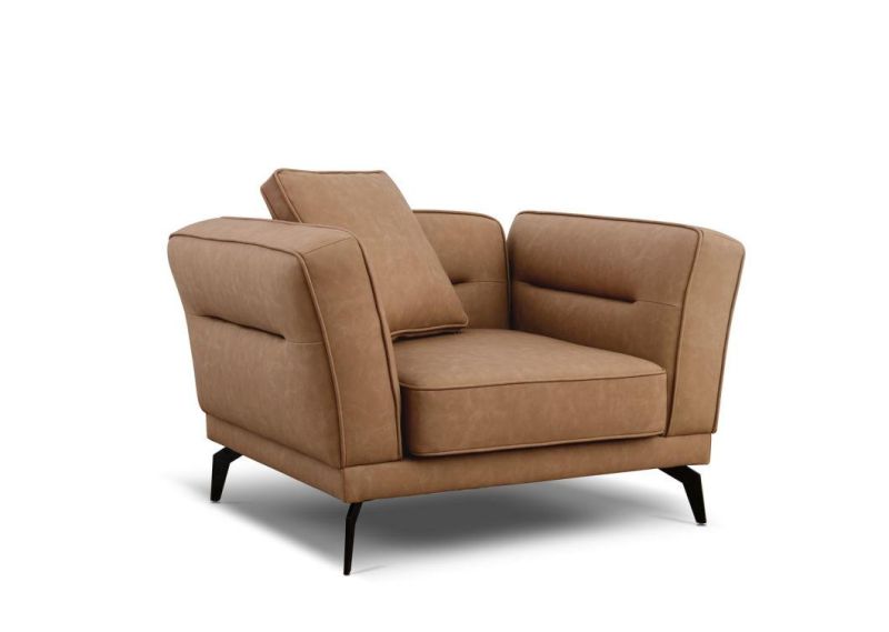 Contemporary 2 Seater Leisure Fabric Comfortable Single Sofa Chair for Living Room Furniture