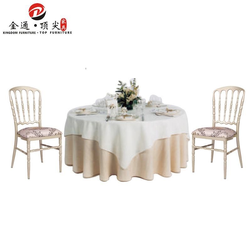 wedding restaurant furniture chrome luxury banquet chair aluminium with arms