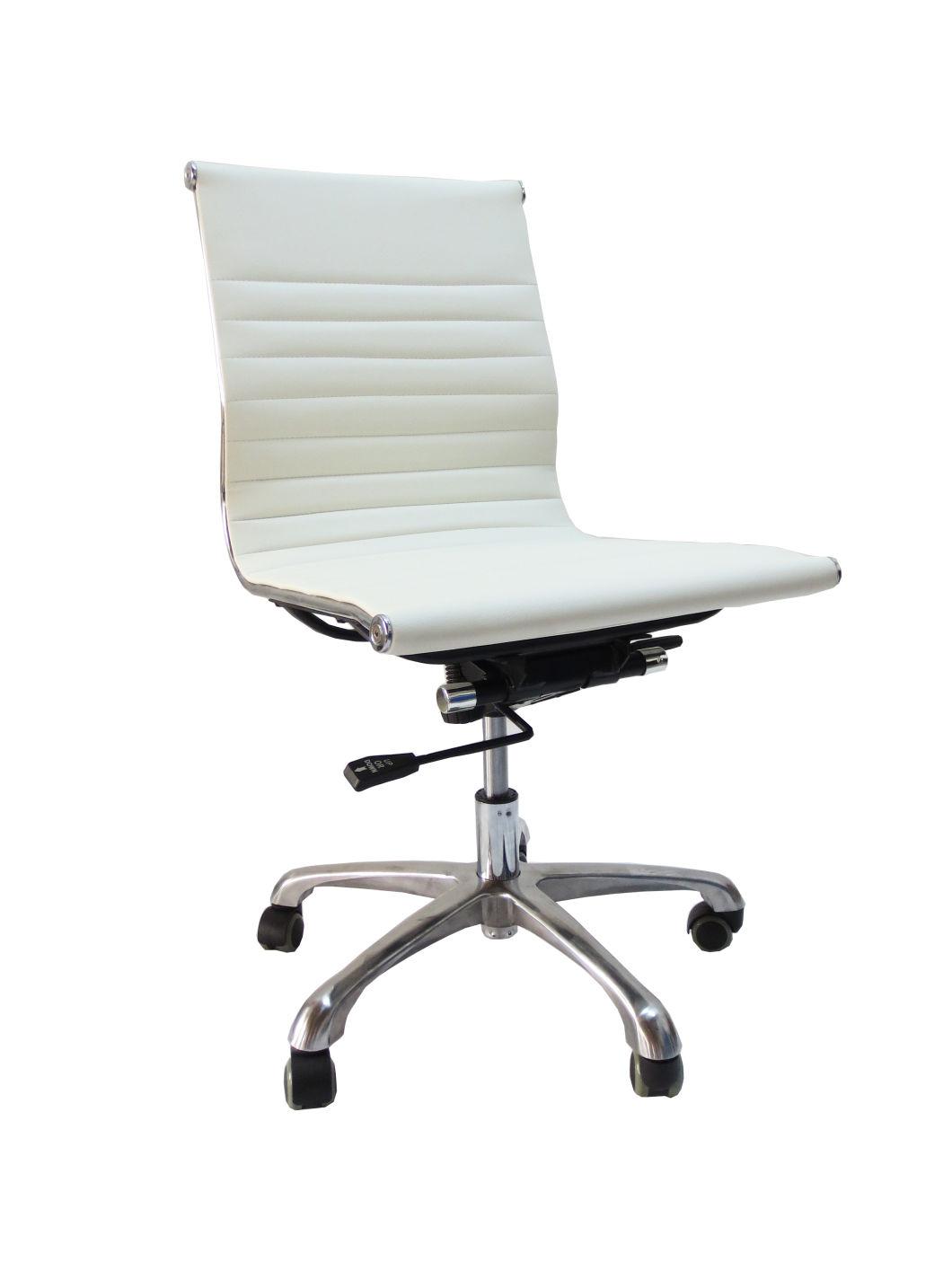 (SZ-OCY126) Armless White Stylish Office Chair Arc-Shaped Chair