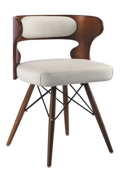 Leather Leisure Bar Chair High Wooden Feet Bar Stool (SZ-LCF152)