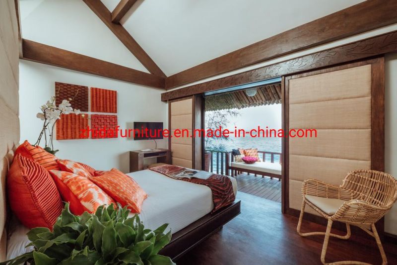 Double Suite Bedding Room Furniture for 4 Star Beach Resort Hotel with Modern Design