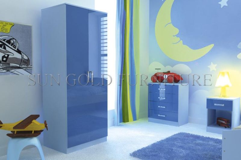 Wholesale Factory Modern Home Bedroom Furniture Wooden Sliding Door Clothes Storage Wardrobe