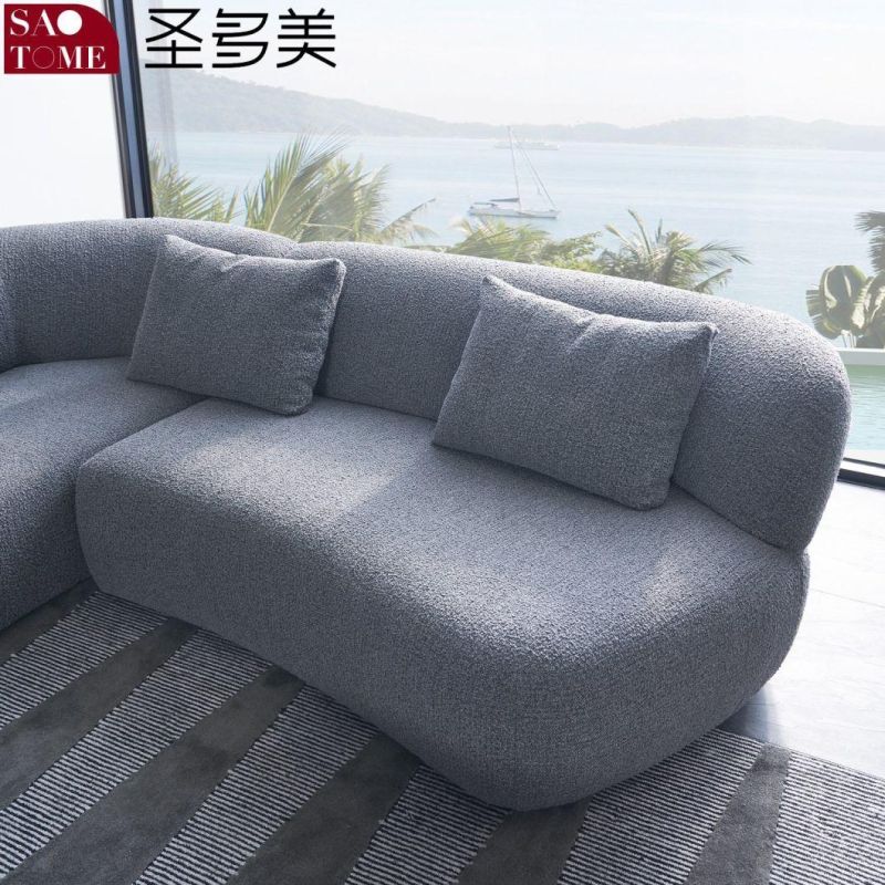 Modern Home Living Room Leather Corner Sofa