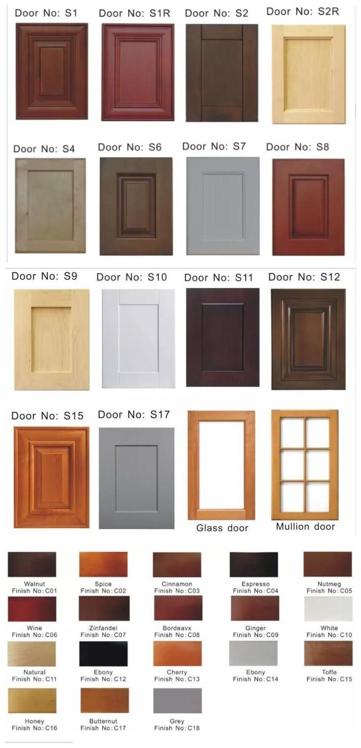 Wholesale Factory Custom Make Solid Wood Kitchen Cabinets Antique Style