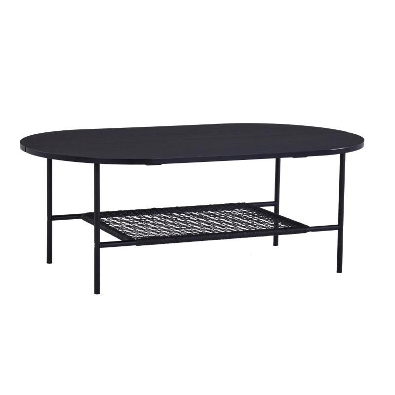 Modern Design Wholesale MDF Wooden Black Center Tea Coffee Table