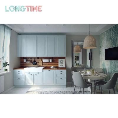 Luxury Pantry Home Furniture Lacquer Finish Hampet Door Kitchen Cabinets with MDF Wooden