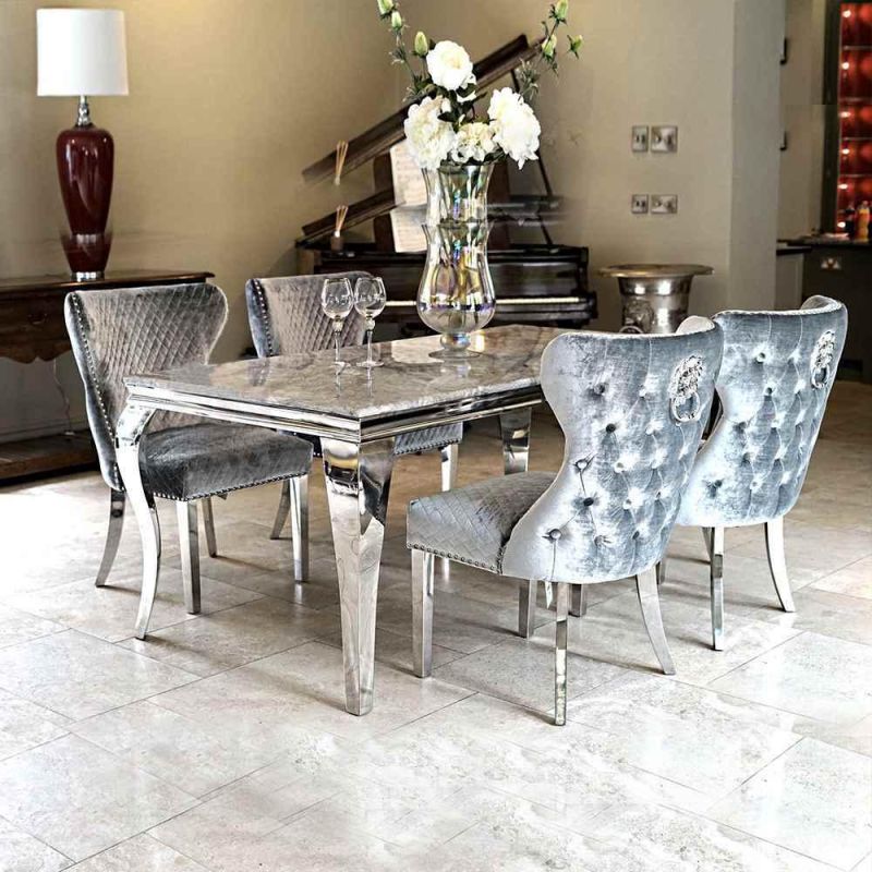 Nordic Modern 200cm Long Dining Room Table and Chairs