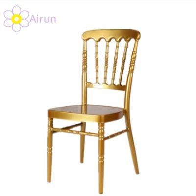 Wholesale Napoleon Chiavari Tiffany Banquet Party Hotel Room Furniture Wedding Metal Chair with Cushion