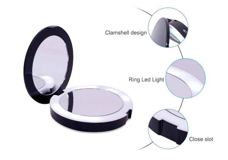 Hot Sale Portable Mirror with Lights for Personal Handheld Makeup