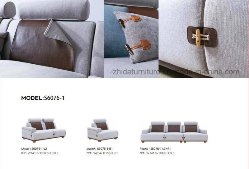 Cheap Sectional Fabric Sofa Set S6076-1