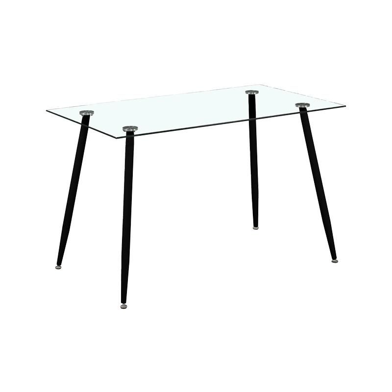 Modern Restaurant Home Dining Room Furniture Table Chairs Dining Transparent Glass Round Dining Table Coffee Table