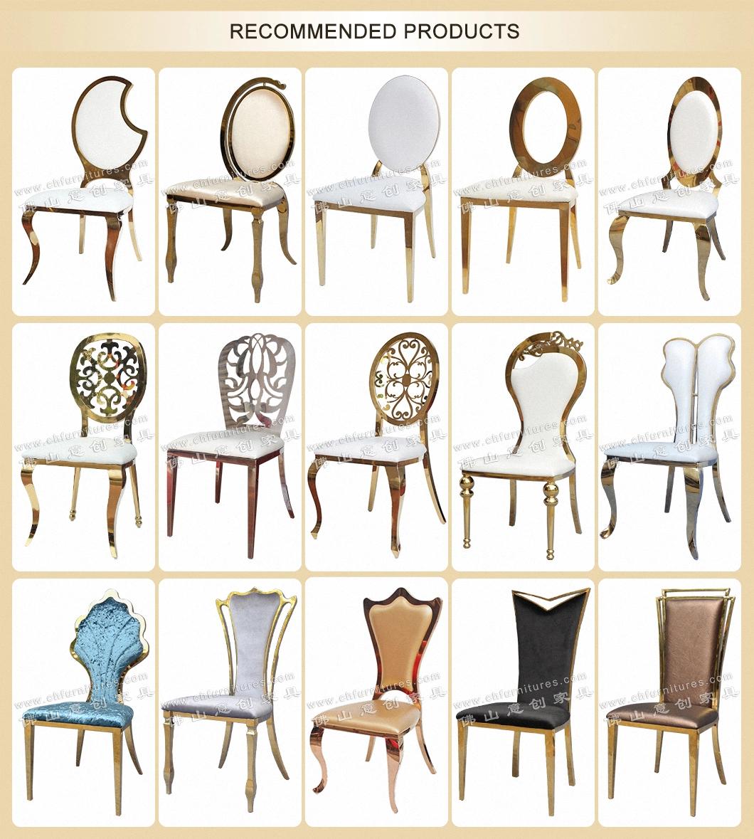 Ycx-Ss25-01 Wholesale Event Wedding Party Rose Gold Stainless Steel Chair