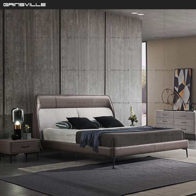 European Bedroom Furniture Bedroom Bed Wall Bed for Villa Gc1833