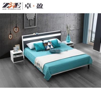 Modern Style Bedroom Sets Hot Seller Home Furniture MDF Bed Without LED Light and USB