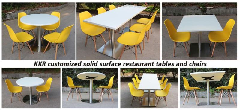 Artificial Stone Solid Surface Square Dining Tables