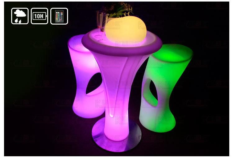 LED Lighted Cocktail Table Lighted Bar Furniture Atmosphere Furnitures