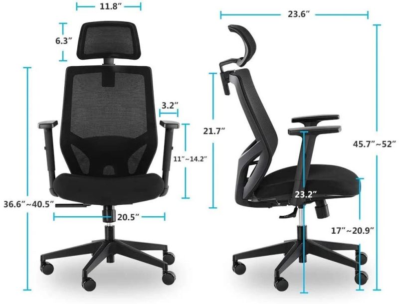 Modern Furniture High Back Desk Office Chair with Breathable Mesh
