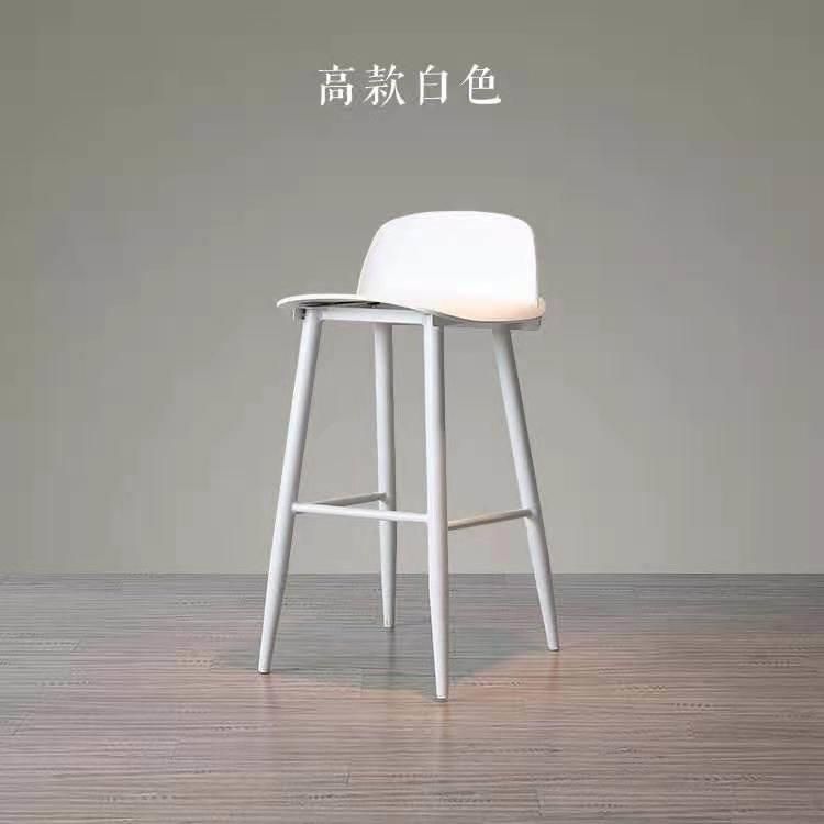 Modern Design Full Plastic Various Color High Counter Chair Barstool