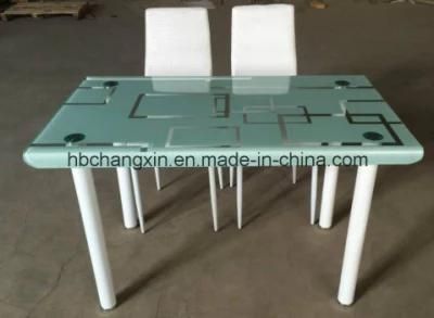 Modern Tempered Glass Dining Table Set