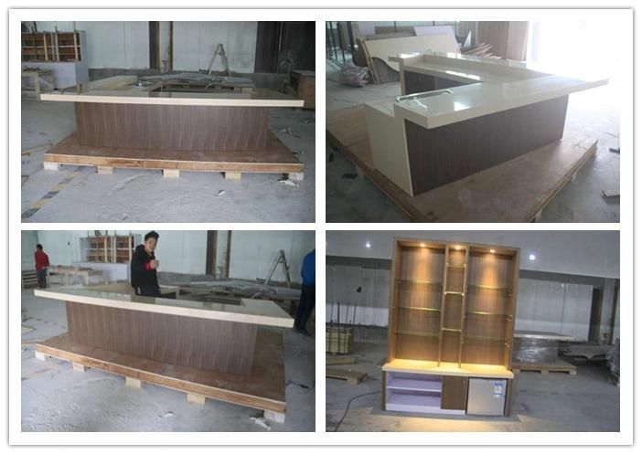 Modern and Elegant Interior Design Curved Cocktail Bar Counter