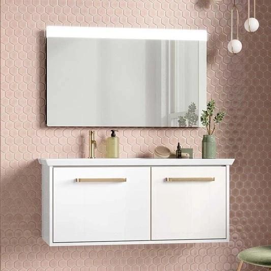 42inch Hangzhou Factory Sale High Quality Bathroom Cabinet with Large Storage & LED Smart Mirror