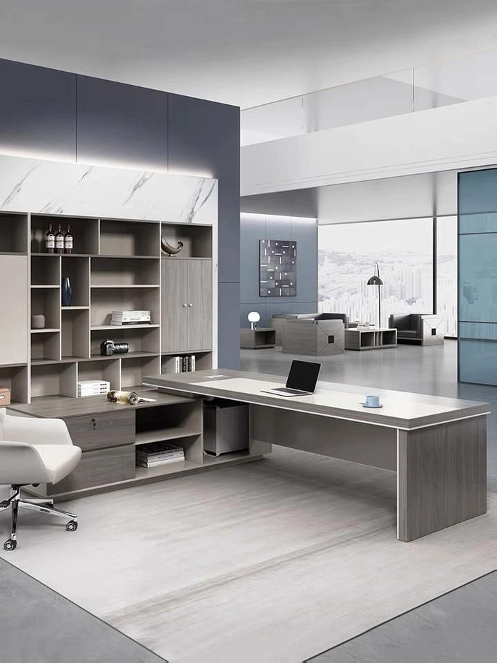 Modern Light Color Luxury Director Office Desk