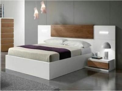 Modern Melamine Dormitorio Double Bed Wood Bedroom Furniture Set