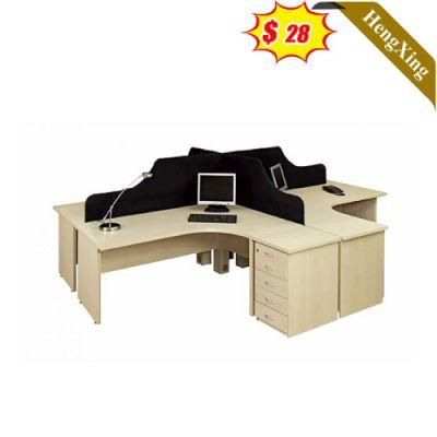 Modern 3-Seat Workbench Office Furniture Combination Table Workstation Partition