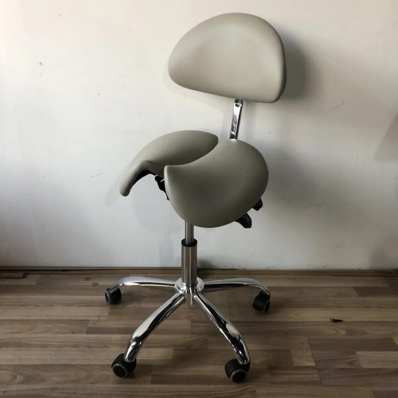 Best Selling Popular Ergonomic Office Chair Split Saddle Stool with Adjustble Armrest