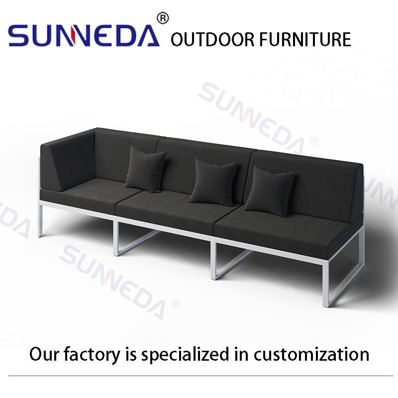 Sectional Outdoor Furniture Aluminum Leisure Sofa Furnitures Modern