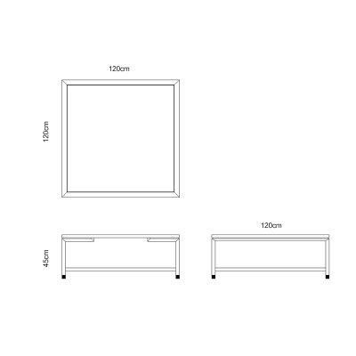 Black Color Coffee Table/ Central Table