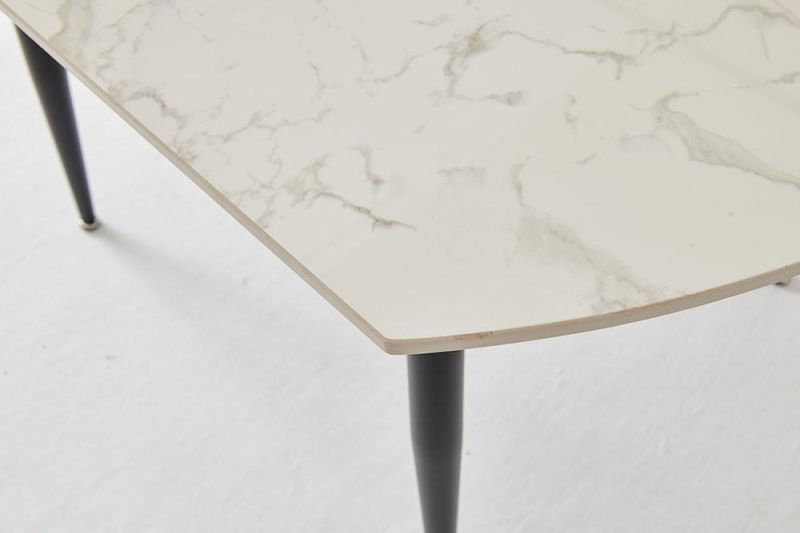 High Quality Office Furniture White Round Marble Rock Plate Table