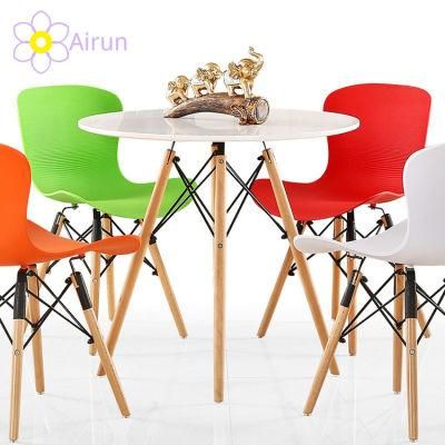 White Room Round New Design Furniture Modern Restaurant Dining Set Wood Dining Tables