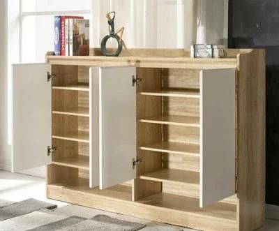 Living Room Wooden Closet Shoes Cabinet/Rack with Drawer