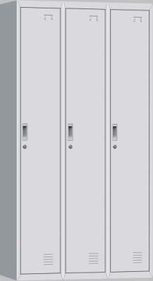 Modern Furniture Knock Down Design 3 Doors Steel Locker