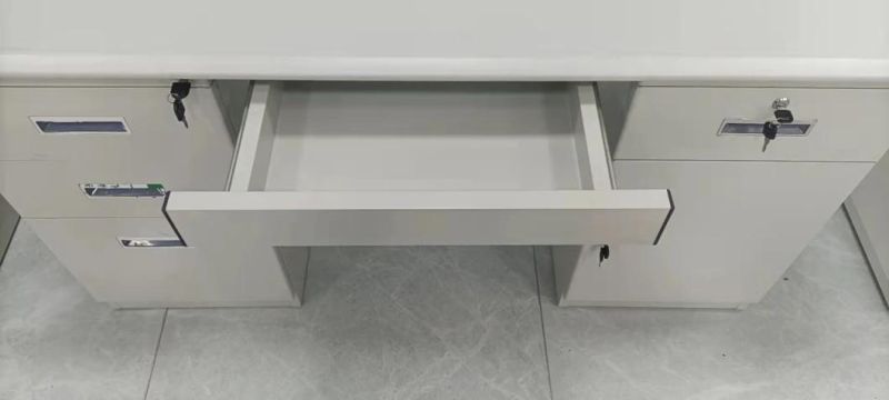 Metal Computer Table Modern Office Furniture One Drawer One Door Table Office Desk