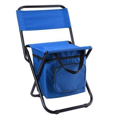 Portable Cooler Backpack with Chair Outdoor Folding Waterproof Chair Cooler Bags Suitable