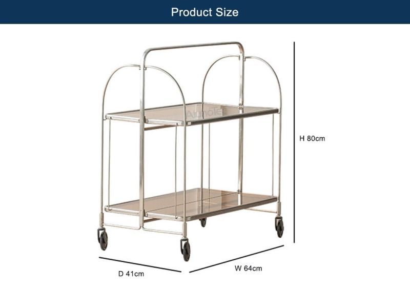 Food Catering Service Transport Trolley Hotel Tea Cart Dining Cart Food Service Trolleys