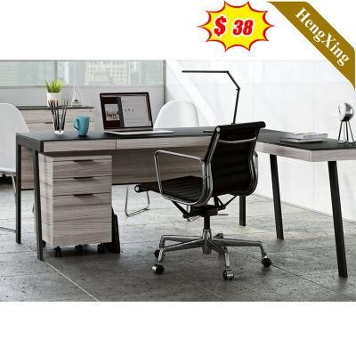 New Melamine Wooden MDF Office Supply Furniture Study Computer Desk L Shape Executive Office Table