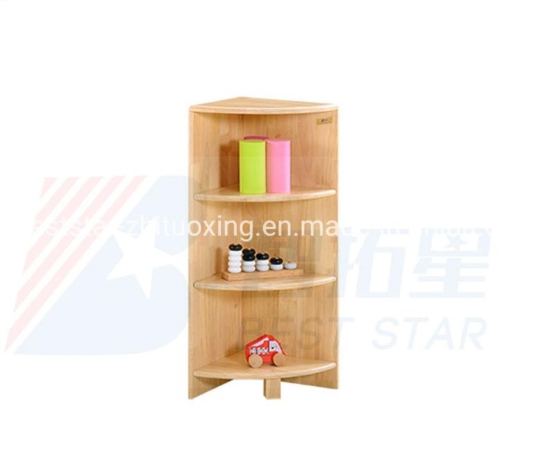 Day Care Furniture Display Sector Cabinet Kids Toy Storage Rack, Nursery School, Preschool and Kindergarten, Play Furniture Wood Rack, Room Corner Cabinet