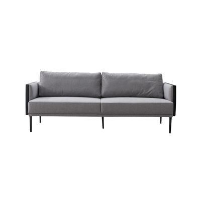 PU Leather and Fabric Modern Office Sofa