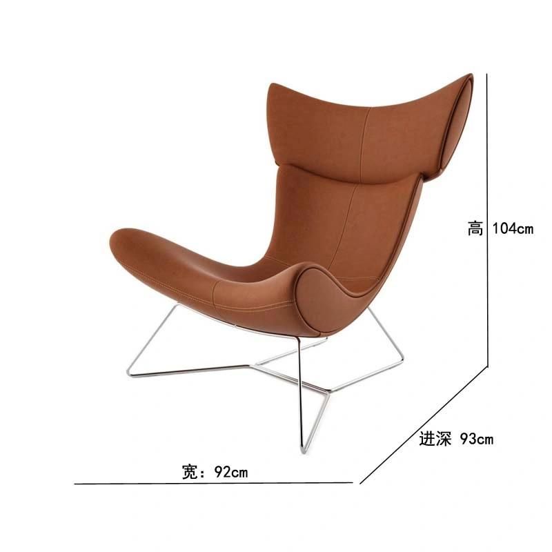 Modern Nordic Living Room Sofa Chairs Designer Lounge Furniture Hotel Armchair Fabric Luxury Imola Lounge Chair with Ottoman