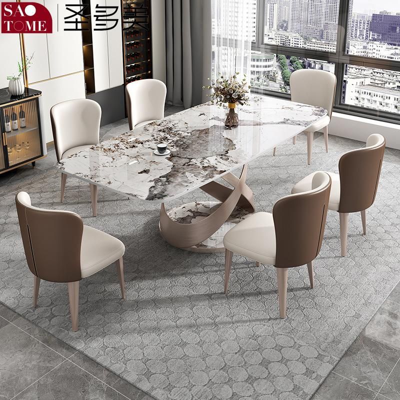 Modern Rock Furniture Round Base Ring Dining Table