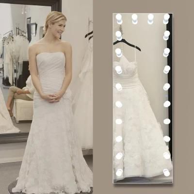 Dressing Illuminated Vanity Full Length Mirror with Light Bulbs